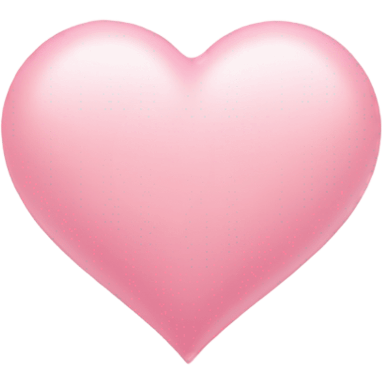 Soft pink heart emoji