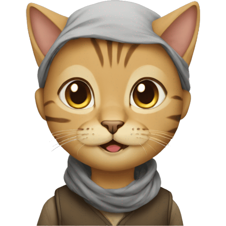 Muslim cat boy emoji