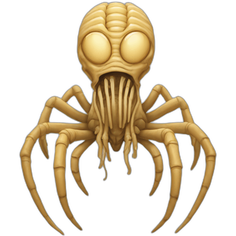 Alien facehugger emoji