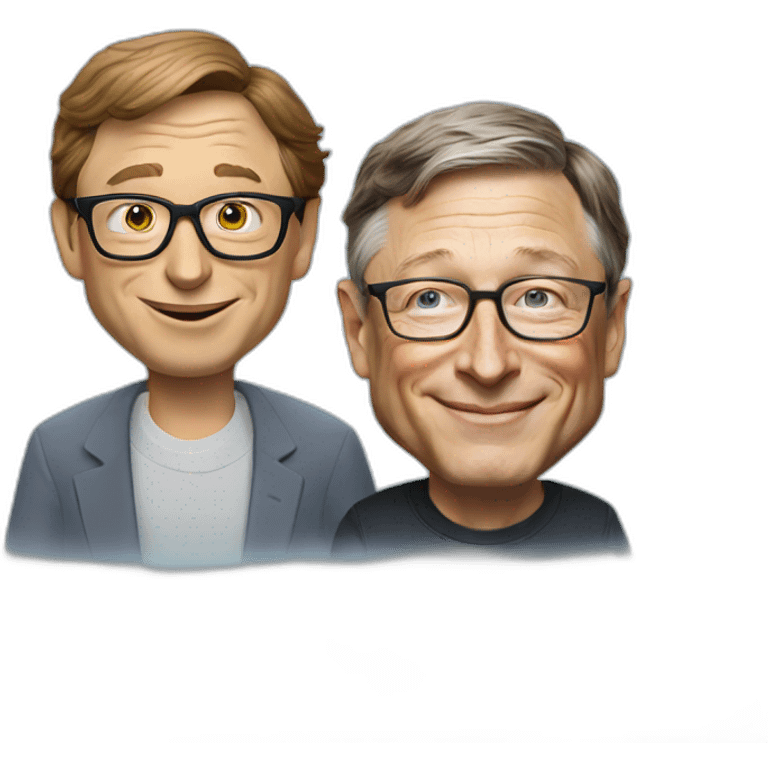 bill gates with Elon Musk emoji