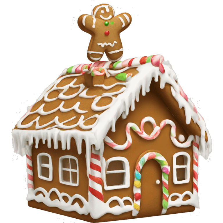 gingerbread house emoji