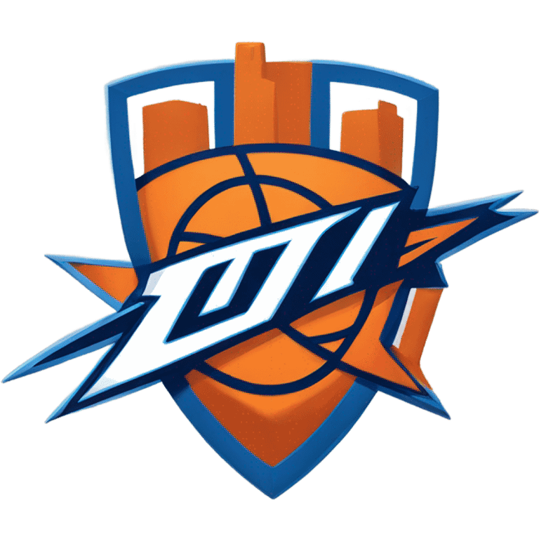 Oklahoma City Thunder Logo emoji