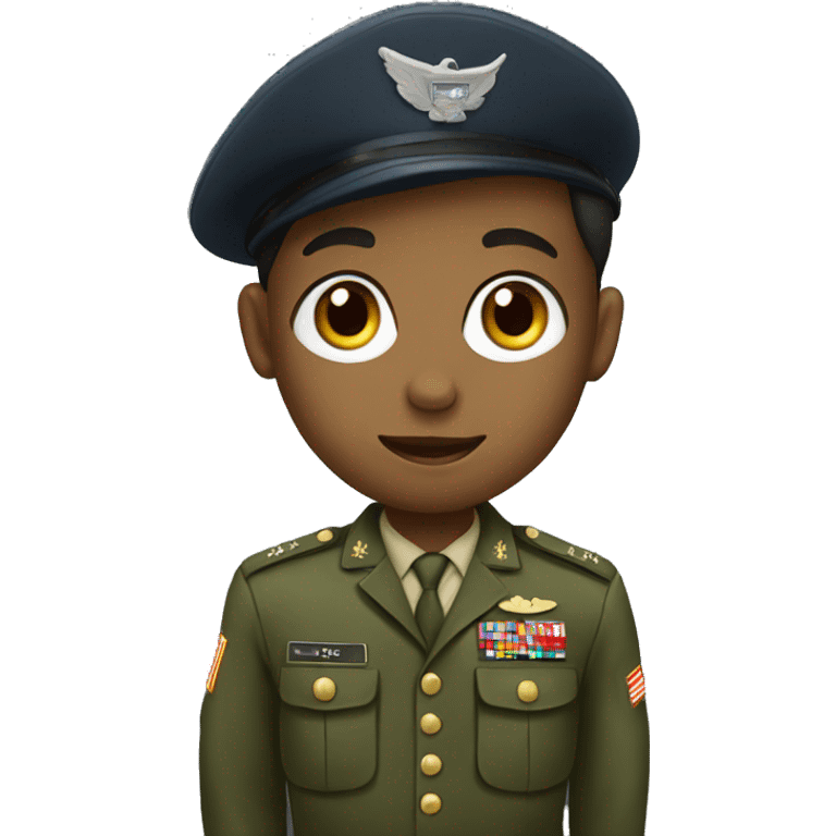 military boy in uniform emoji