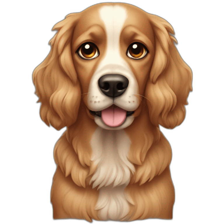 Dog cocker emoji