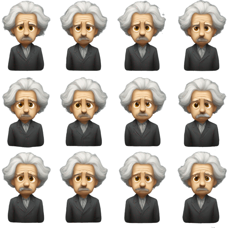 albert einstein sad emoji