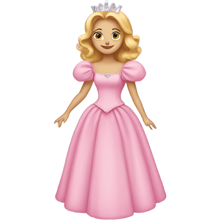 Glinda in wicked with a two piece dress that’s pink  emoji