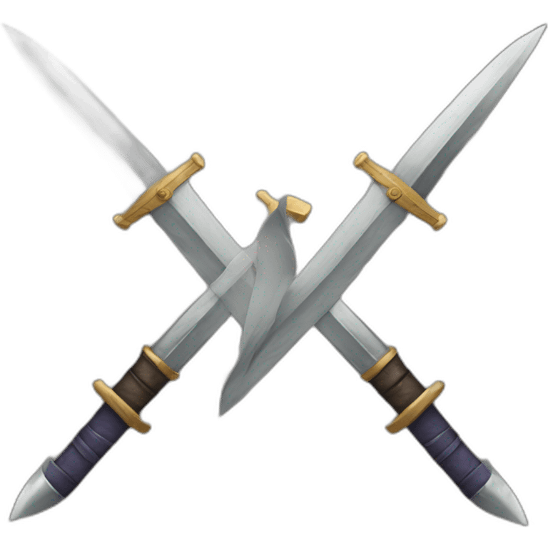 Men cross swords emoji