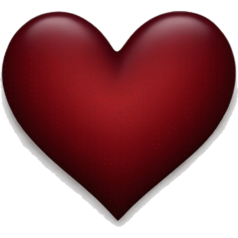 Dark red heart emoji