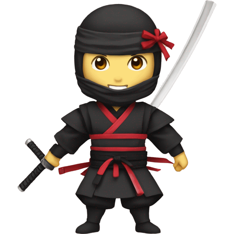 a ninja with a maki and a rengoku sword emoji