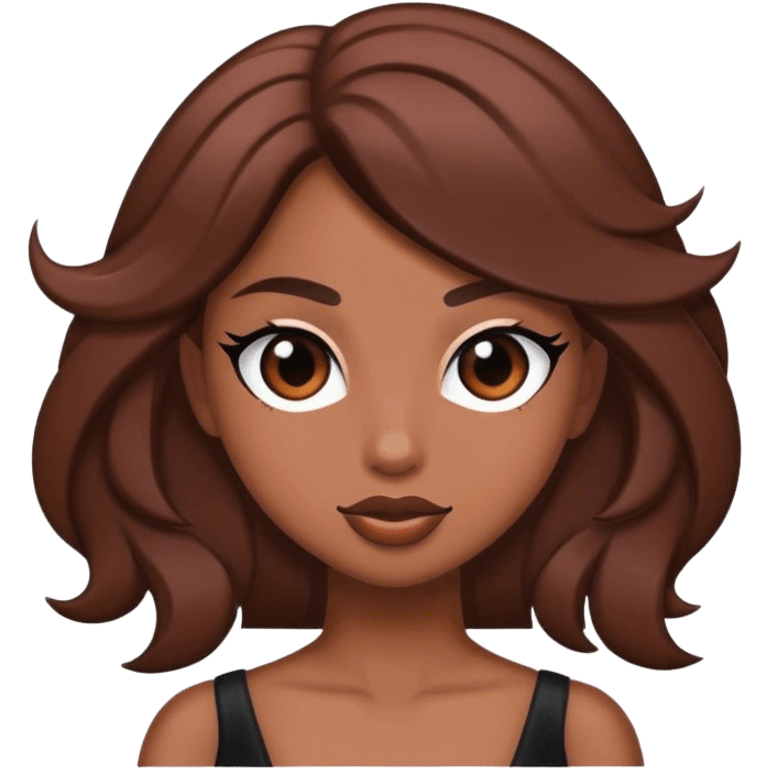 Brown girl diva emoji