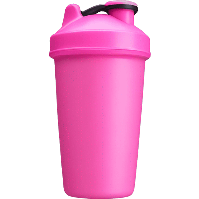 Pink protein shaker cup emoji