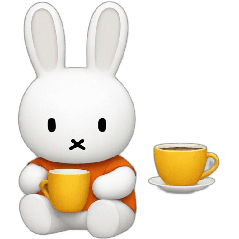 MIFFY DRINKING COFFE emoji