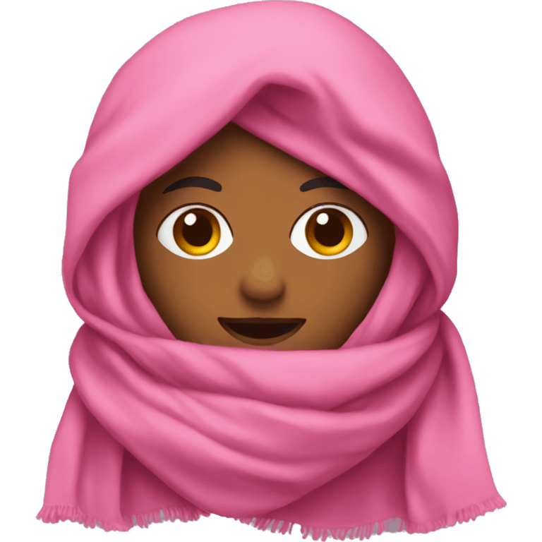 pink scarf emoji