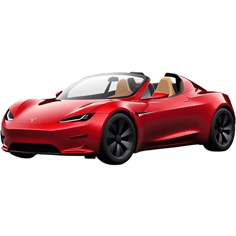 Tesla Roadster - Tesla (Model Year: 2020) (Iconic colour: Dark Red) emoji