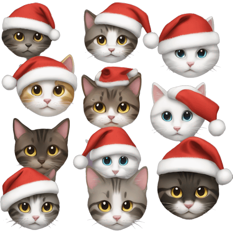 13 christmas cats emoji