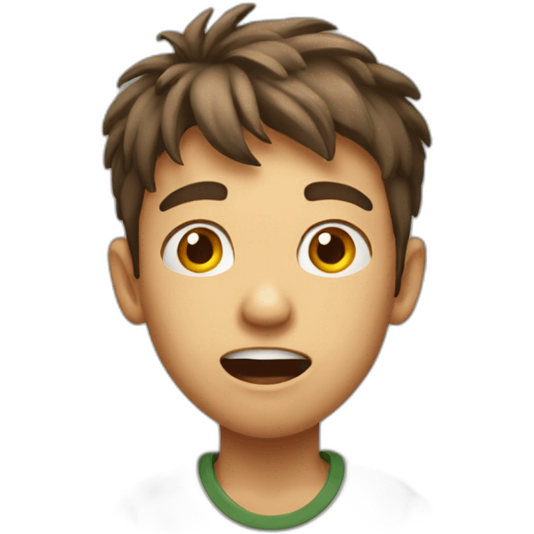 a boy astonished emoji