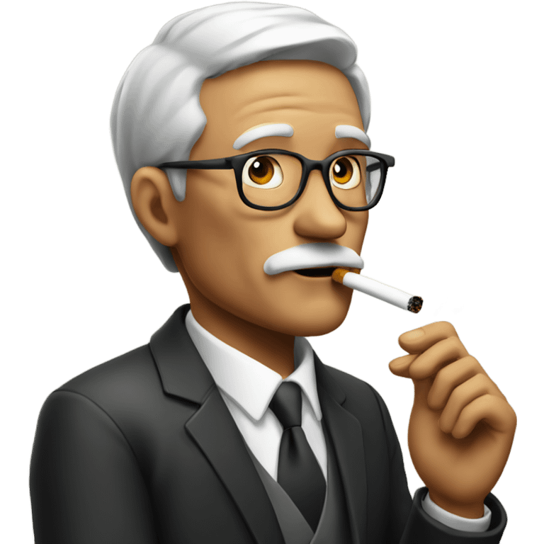 Man smoking emoji