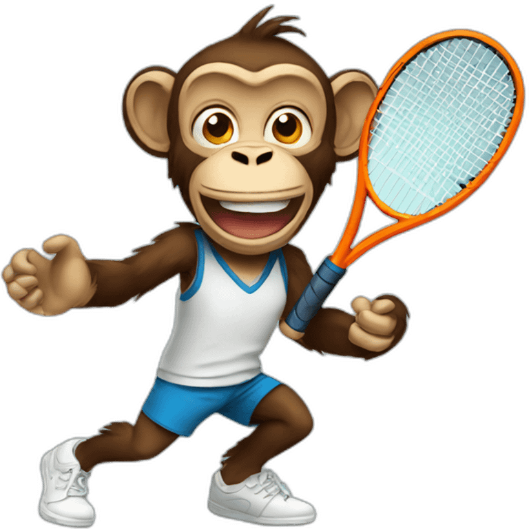 monkey tennis emoji