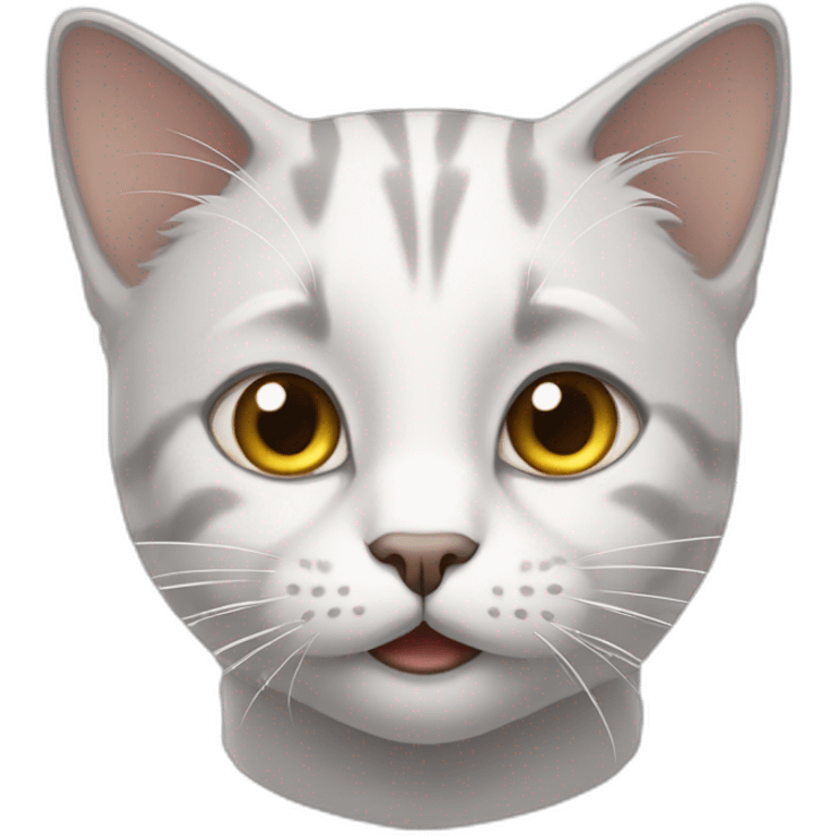 white male cat whith grey hair emoji