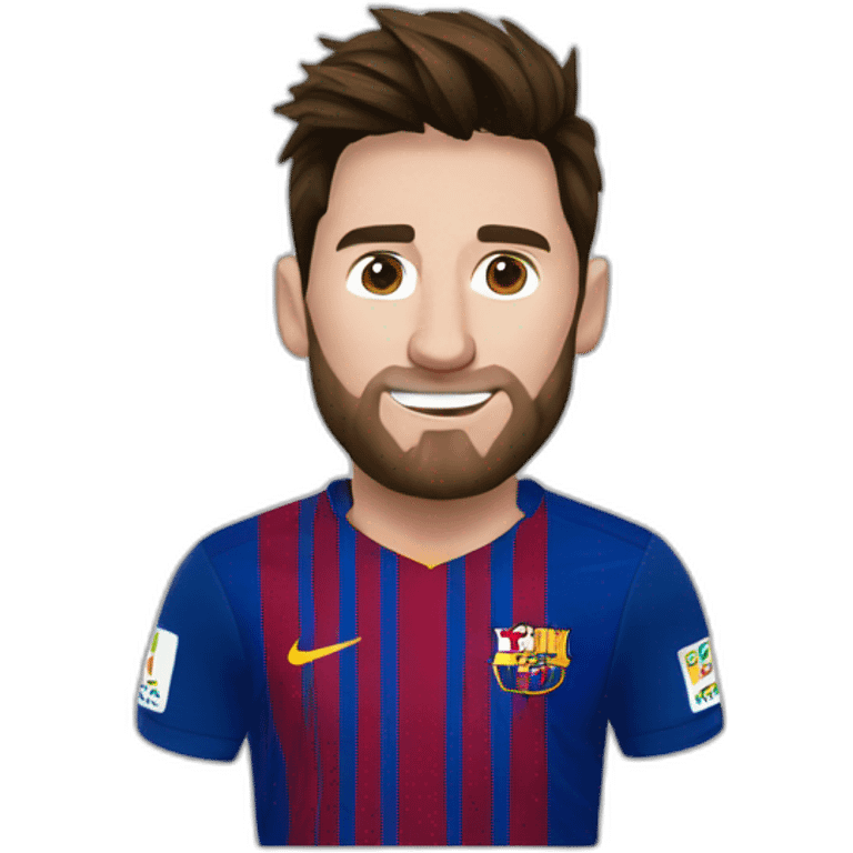 Messi en jupe emoji