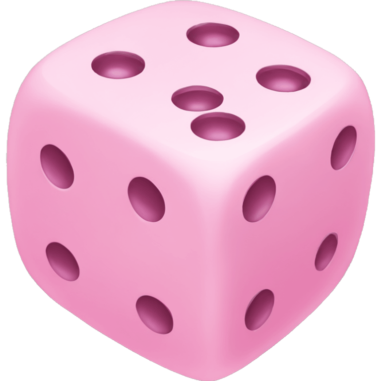 Soft pink dices emoji