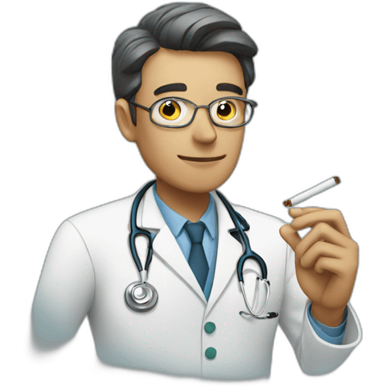 Doctor smoking  emoji