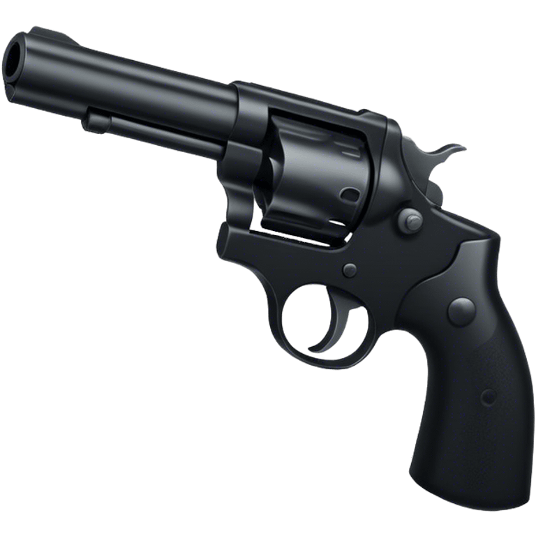 Silhouette revolver emoji