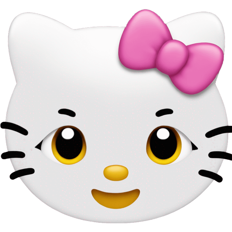 Hello kitty in pink emoji