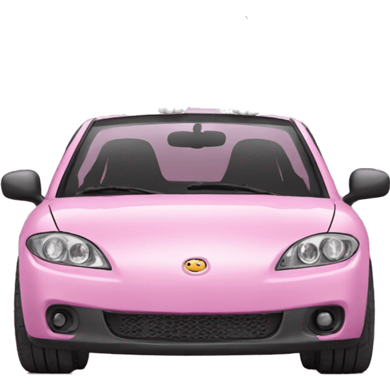 hellokitty with car emoji