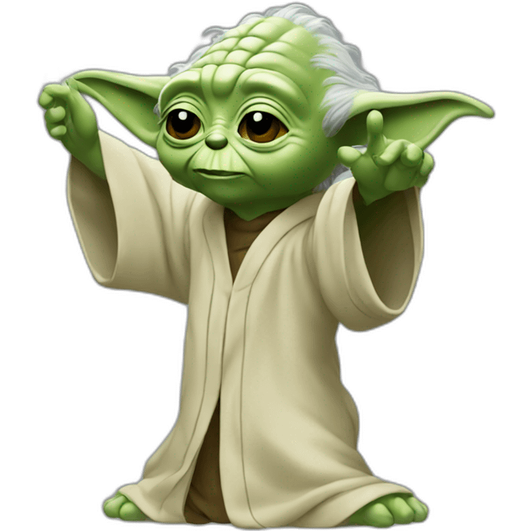 yoda make a dab emoji