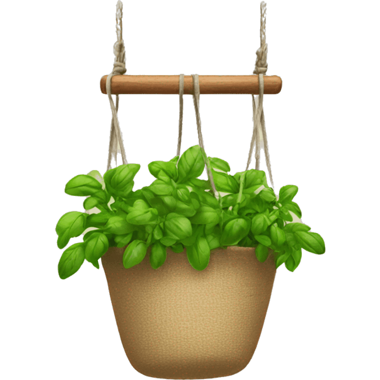 Hanging herbs on rack emoji