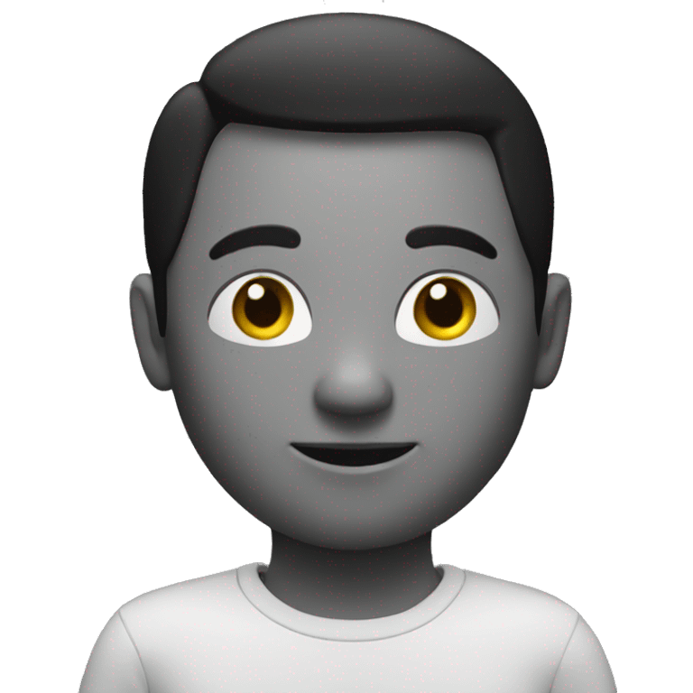 3d black round emoji