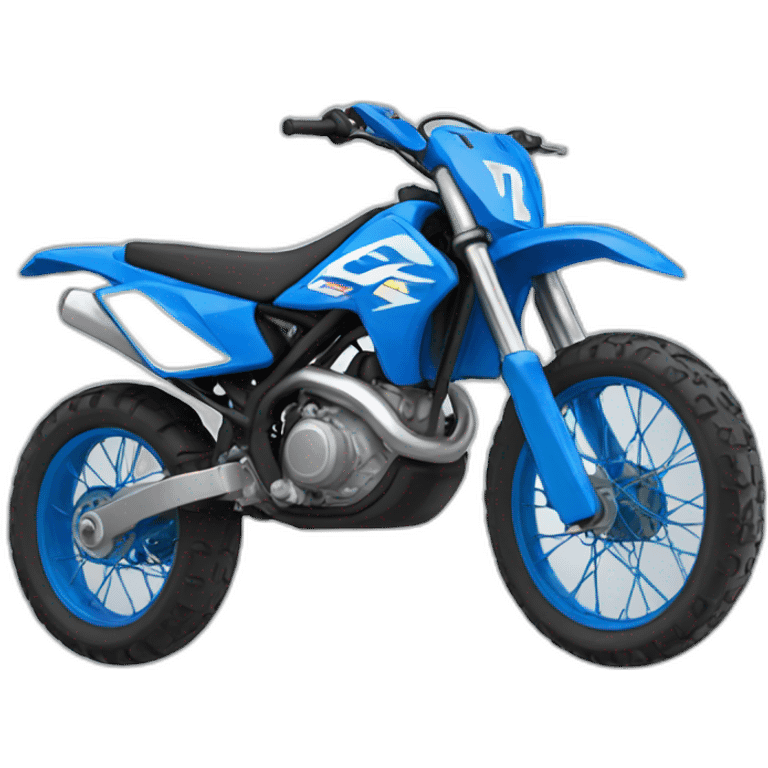 Motocross-bleue emoji