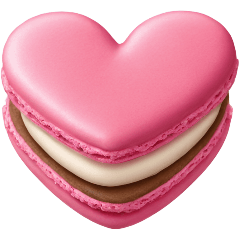 Pink heart macarons emoji