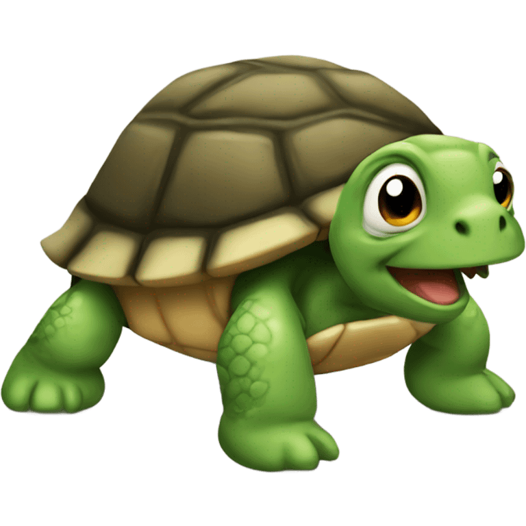 Stubborn turtle emoji