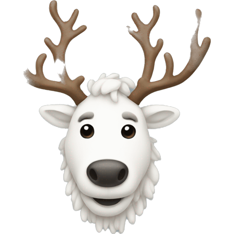 White-reindeer emoji