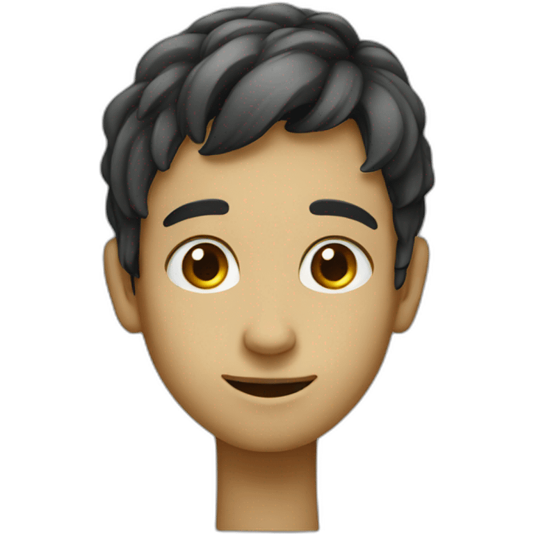 boy with long nose emoji