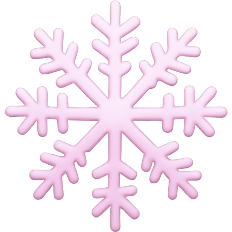 pastel pink snowflake  emoji