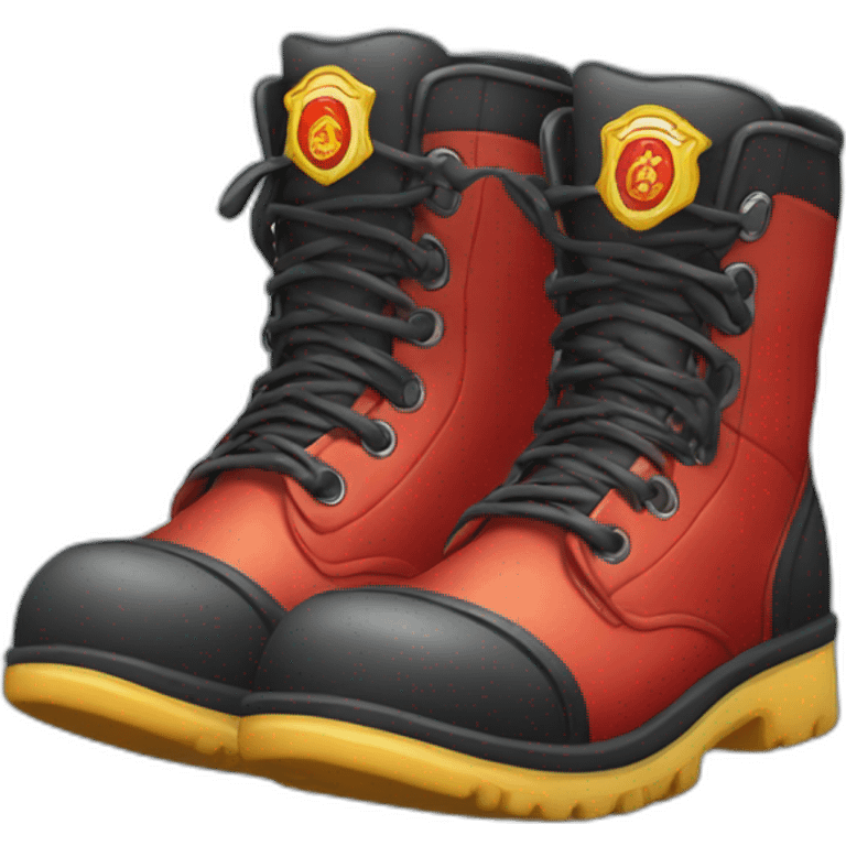 Pair of Firefighter boots emoji