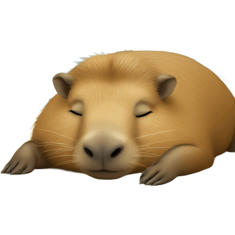 capybara sleeping in  emoji