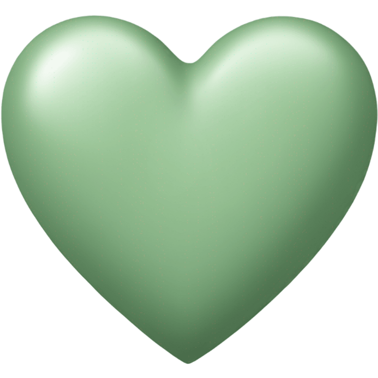 Sage green heart emoji