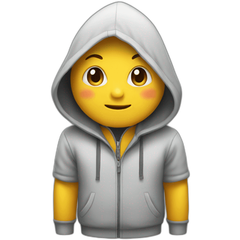 Hooded  emoji