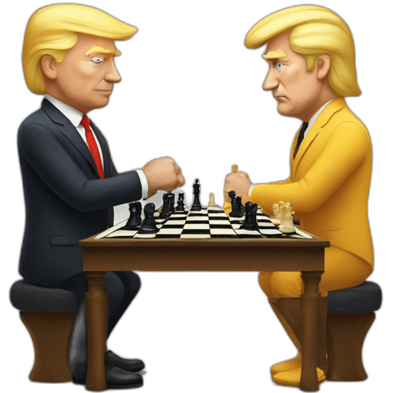 trump and chess emoji