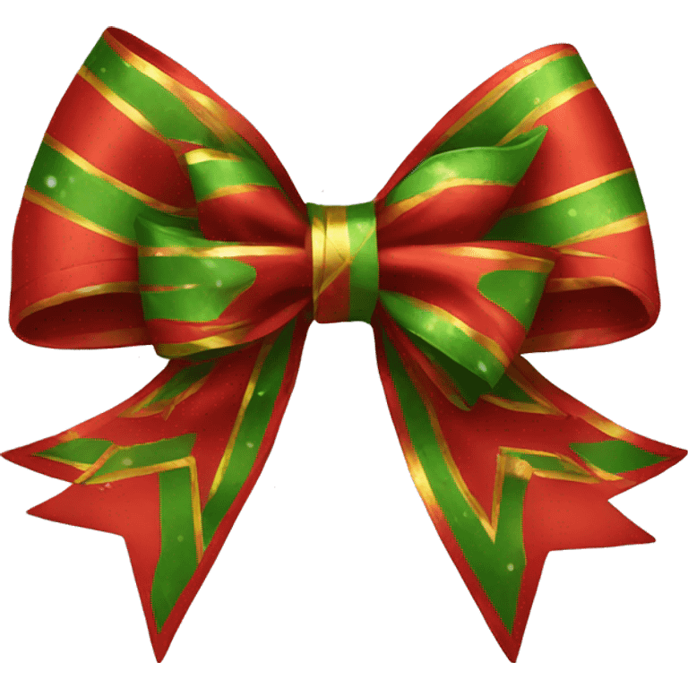 Christmas bow emoji