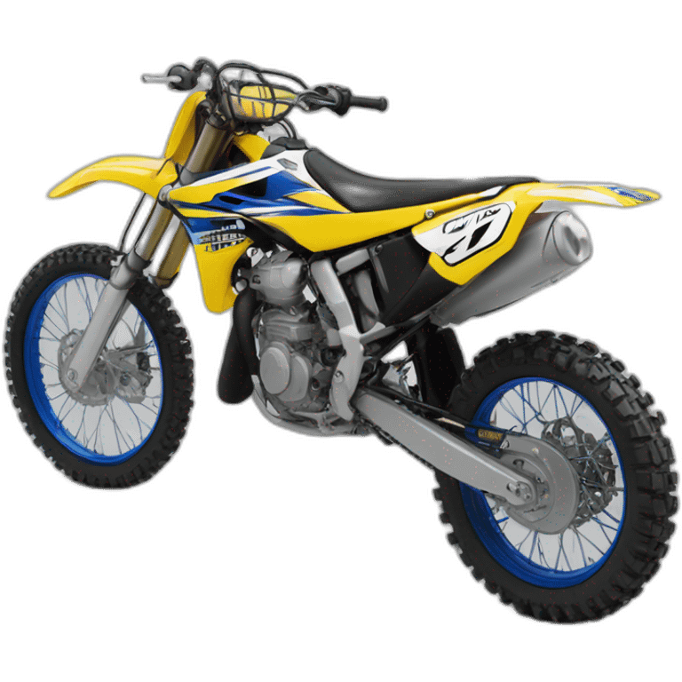 Yamaha 125YZ sur roue arrière emoji