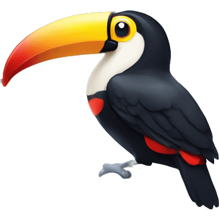 Toucan with Christmas lights  emoji