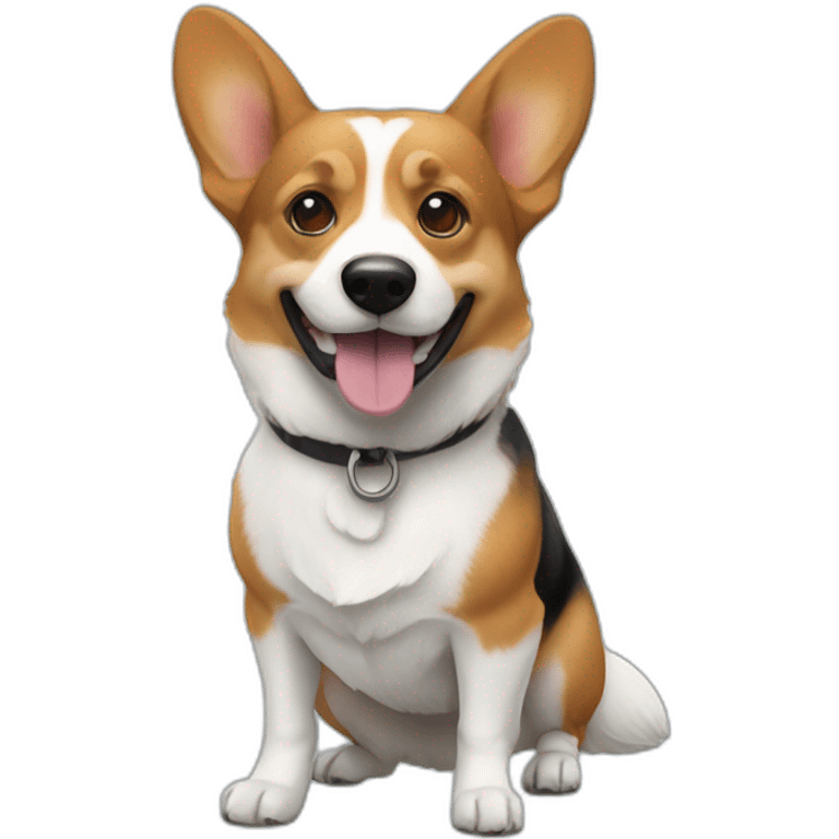 Corgi jack russel tackle mix emoji