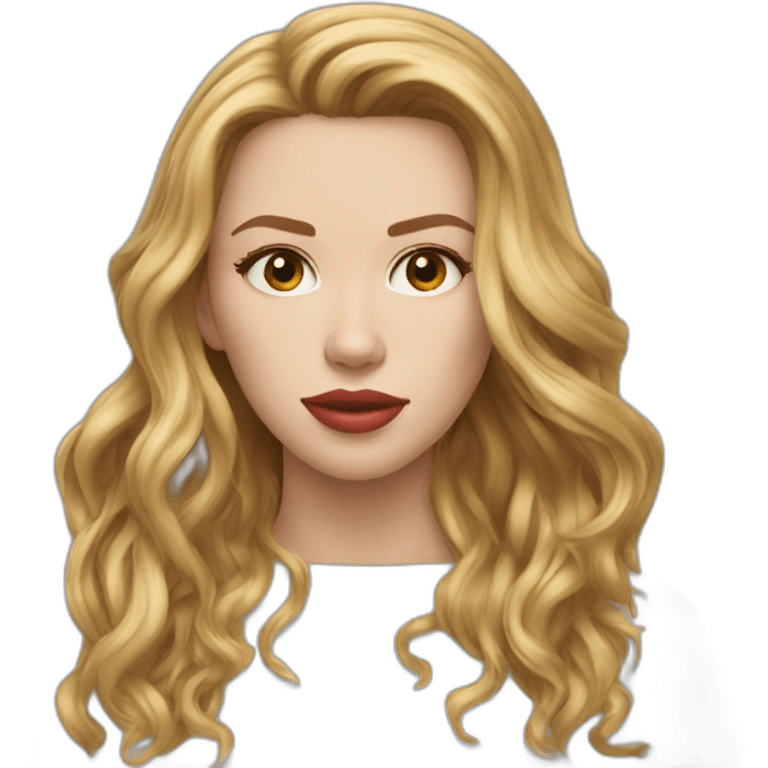 scarlett johansson long hair emoji