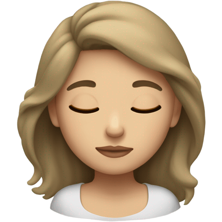 dark blonde hair white girl sleeping emoji