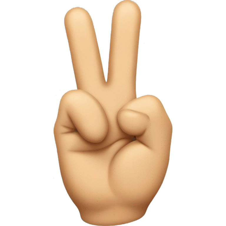 fingers peace sign with tongue in between emoji